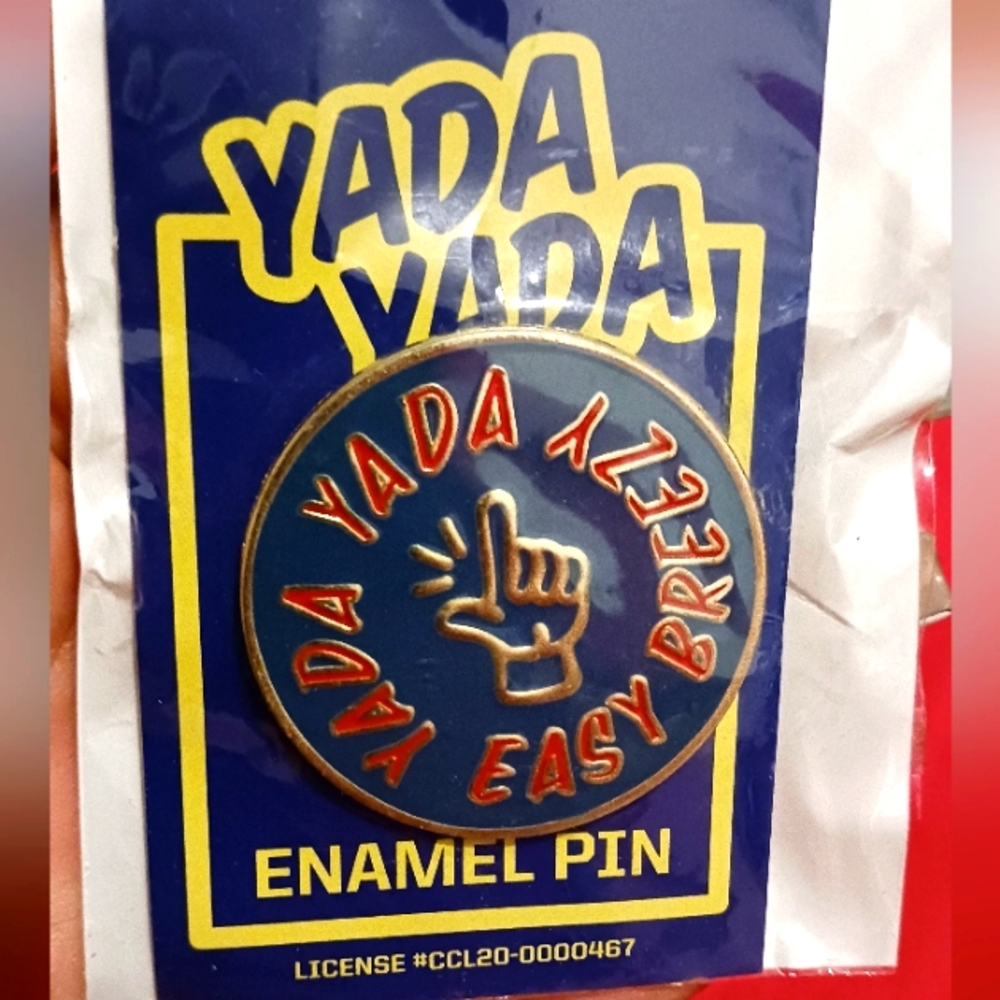 420 YADA YADA EASY BREEZY CANNABIS ENAMEL PIN. 💚🌱🌿